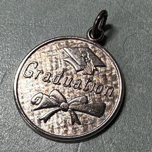 Vintage Wells .925 Sterling Silver Round Charm Pendant